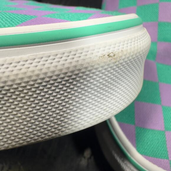 Vans Slip On Checkerboard Skate Shoe - Tomato / Orchid MEN 7/ WMN 8.5. EXCLUSIVE - Picture 4 of 16